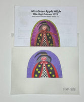 Miss Green Apple with stitch guide
