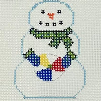 Snowman with Beach Ball