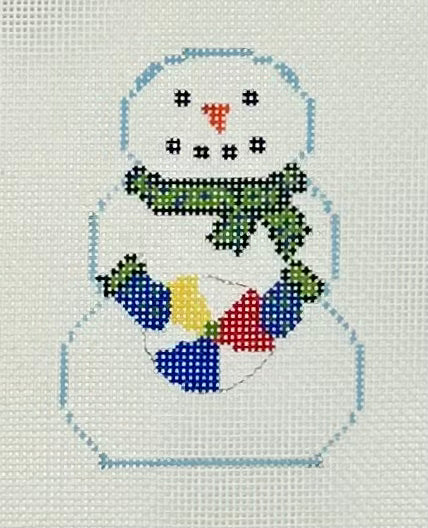 Snowman with Beach Ball