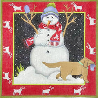 Snowman and Dog