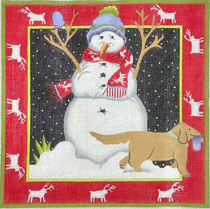 Snowman and Dog