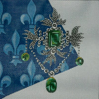 Queen Mums Brooch - Crown Jewel Coaster with stitch guide