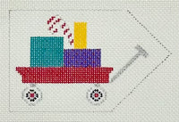 Little Red Wagon with stitch guide
