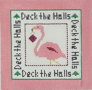 Deck the Halls Flamingo