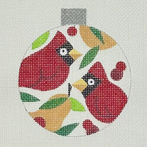 Cardinals/Pears Ornament