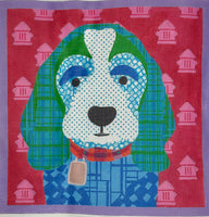 Patchwork Blue Dog
