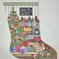 Let it Snow Living Room Stocking