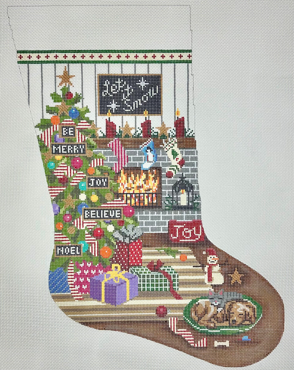 Let it Snow Living Room Stocking