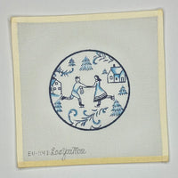 Toile Skaters Round - Blue
