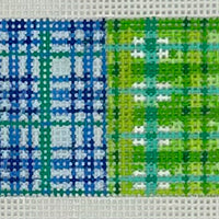 Green/Blue Plaids Cuff Bracelet