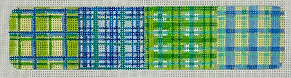 Green/Blue Plaids Cuff Bracelet