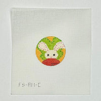 White Bunny Round
