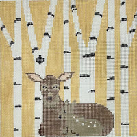 Deer in Birch Trees