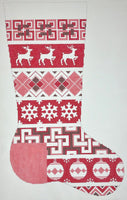 Red Squares Stocking
