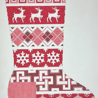 Red Squares Stocking