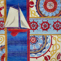 Nautical Suzani Collage I - Sailboat
