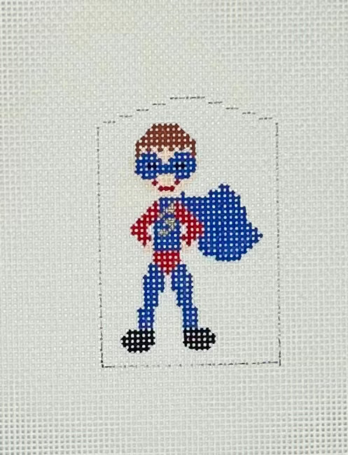 Superhero with stitch guide