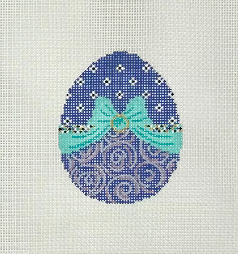 Lilac Ribbon Egg with stitch guide