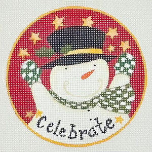 Celebrate Snowman Round