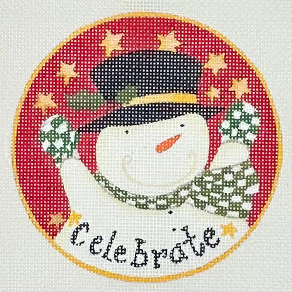 Celebrate Snowman Round