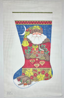 Forest Santa Stocking
