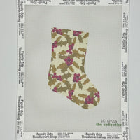 Mistletoe Mini Sock (print)