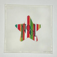 Red Green Stripe Noel Star
