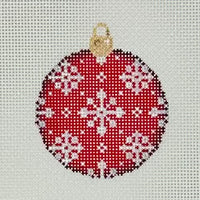 Red Snowflake Mini Ball
