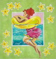 Redhead with Yellow Float
