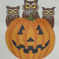 Owls and Pumpkin