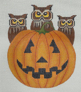 Owls and Pumpkin