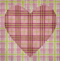 Plaid Heart Pillow
