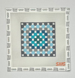 Blue/Gray Crochet Square