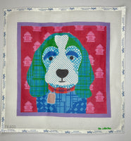 Patchwork Blue Dog
