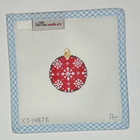 Red Snowflake Mini Ball
