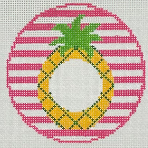 Pineapple Monogram Round