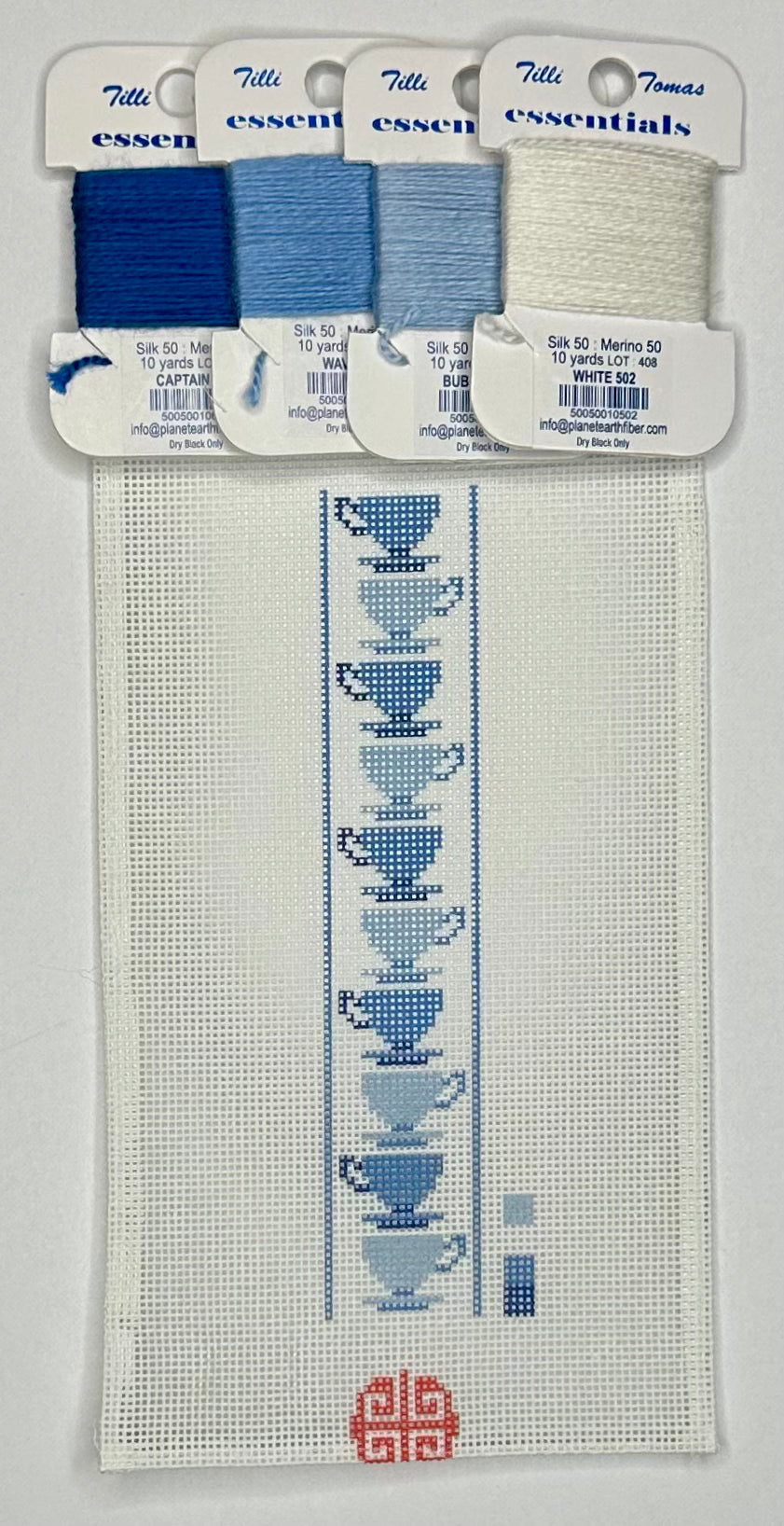 Teacups (print) with threads