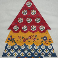 Red, Yellow & Blue Patchwork Tree