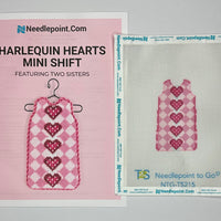 Harlequin Hearts Mini Shift (print) with stitch guide