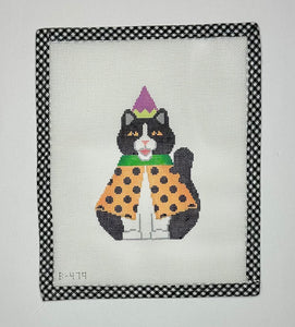 Cat in Polka-Dot Cape