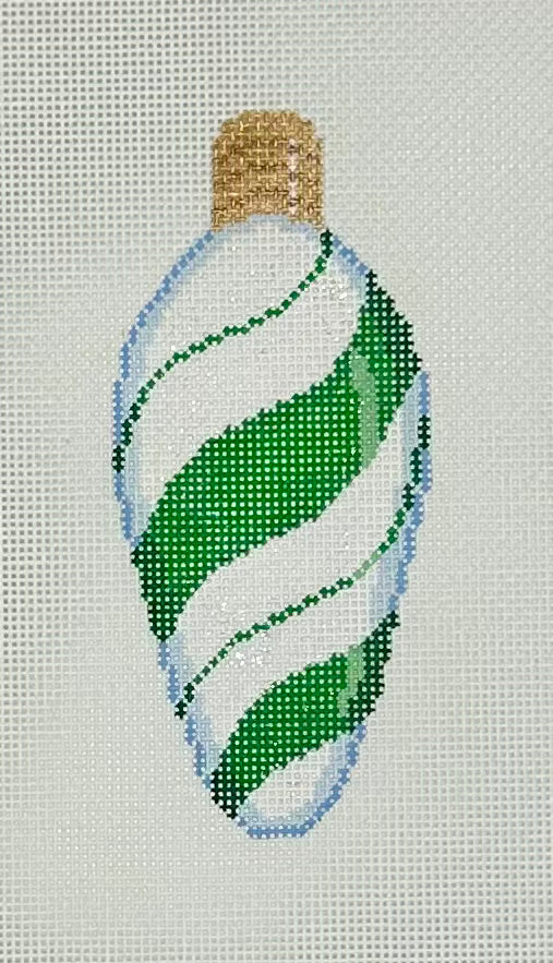 Green Peppermint Swirl Bulb