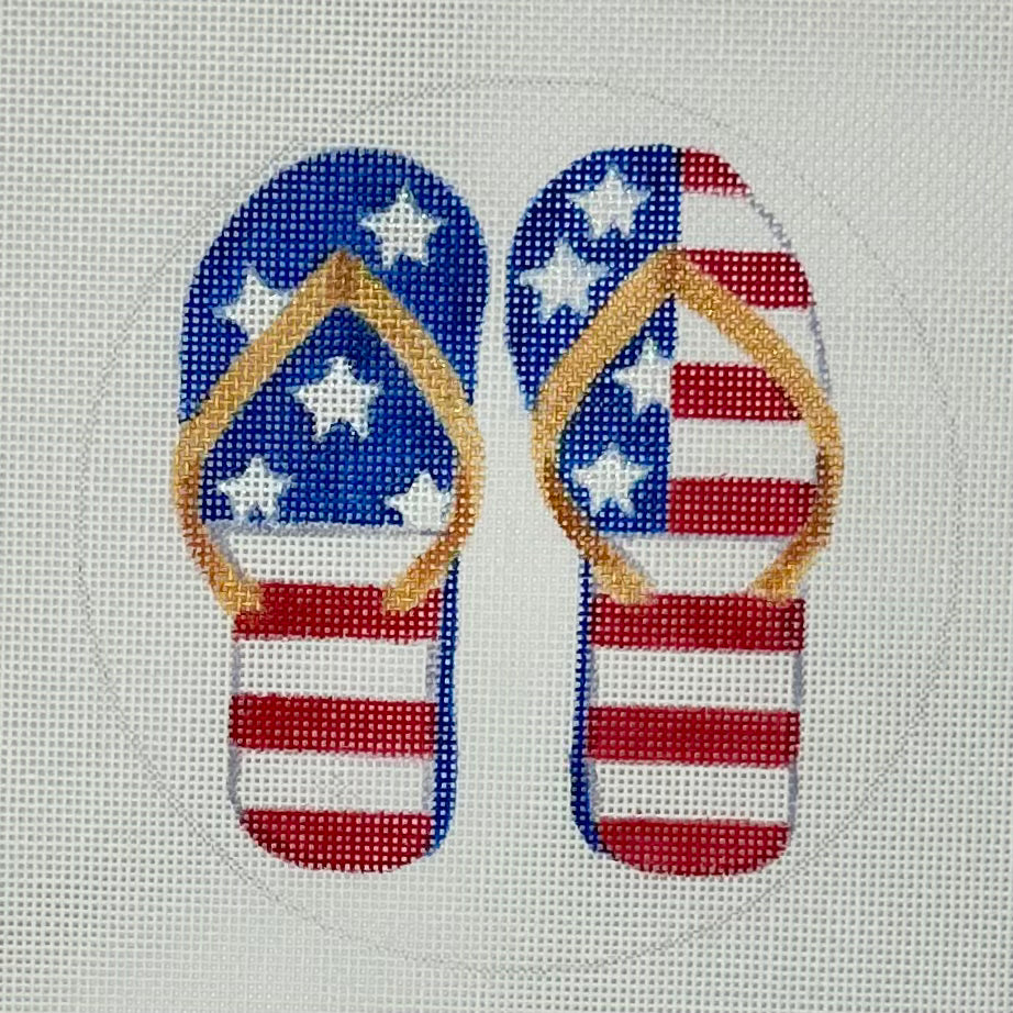 Flag Flip Flops Ornament