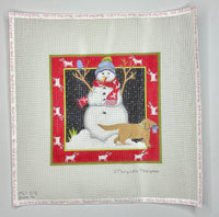 Snowman and Dog
