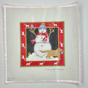 Snowman and Dog