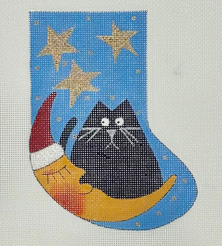 Kitty in the Moon Mini Sock