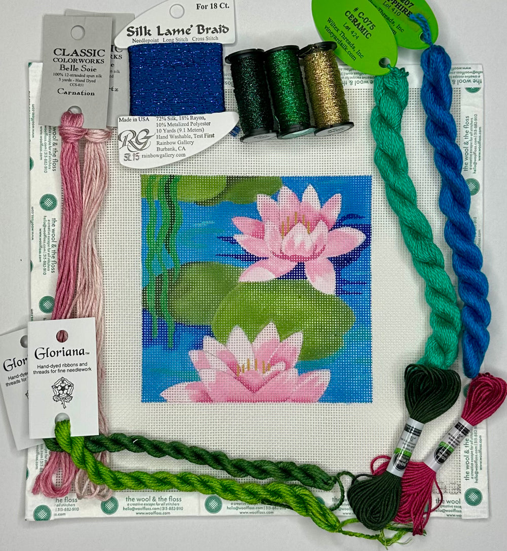 Waterlilies with threads