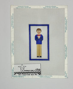 First Communion Boy with stitch guide