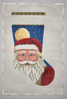 Santa Face with Moon Stocking
