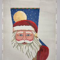 Santa Face with Moon Stocking