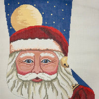 Santa Face with Moon Stocking